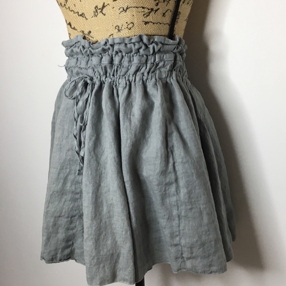 CP Shades Linen Skater Skirt - Picture 2 of 7